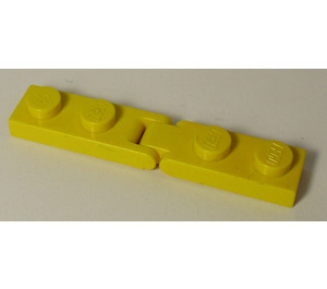 LEGO Yellow Hinge Plate 1 x 2 with 1 and 2 Fingers, Complete Assembly