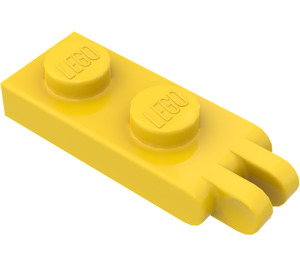 LEGO Gelb Scharnier Platte 1 x 2 mit 2 Stubs und Solide Bolzen Solide Stollen