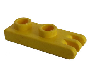 LEGO Yellow Hinge Plate 1 x 2 with 3 fingers and Hollow Studs (4275)