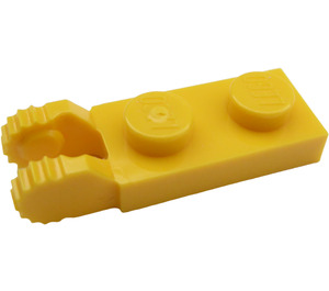 LEGO Yellow Hinge Plate 1 x 2 with Locking Fingers without Groove (44302 / 54657)