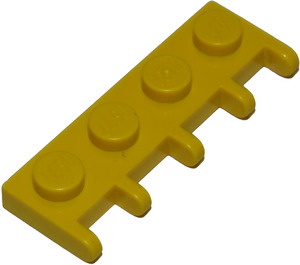LEGO Geel Scharnier Plaat 1 x 4 met Auto Roof Houder (4315)
