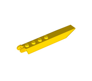 LEGO Jaune Charnière assiette 1 x 8 avec Angled Côté Extensions (Assiette ronde en dessous) (14137 / 30407)