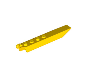LEGO Jaune Charnière assiette 1 x 8 avec Angled Côté Extensions (Assiette carrée en dessous) (14137 / 50334)