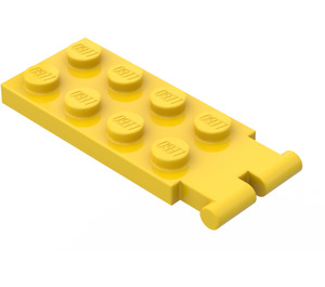 LEGO Gelb Scharnier Platte 2 x 4 mit Digger Eimer Halter (3315)