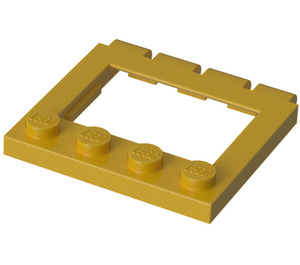LEGO Geel Scharnier Plaat 4 x 4 Sunroof (2349)