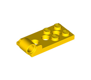 LEGO Yellow Hinge Plate Bottom 2 x 4 with 4 Studs and 3 Pin Holes (98285)