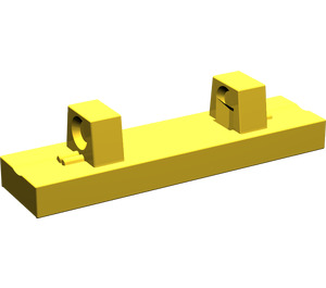 LEGO Yellow Hinge Tile 1 x 4 Locking with 2 Single Stubs on Top (44822 / 95120)