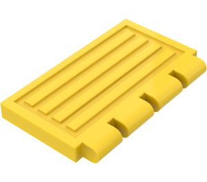 LEGO Gelb Scharnier Fliese 2 x 4 mit Ribs (2873)