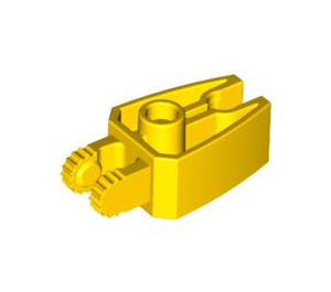 레고 노란색 돌쩌귀 쐐기 1 x 3 잠금 ~와 함께 2 스텁, 2 스터드 그리고 클립 (41529)