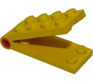 LEGO Jaune Hinged assiette 2 x 4 (3149)