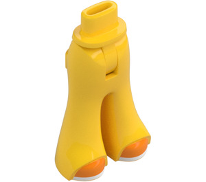 LEGO Yellow Hips with Flared Trousers with Orange shoes (101110)