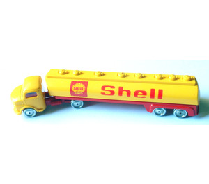 LEGO Gelb HO, Mercedes Tanker mit 'Shell' Muster (Doppelt Achse)