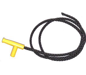 LEGO Geel Slang Nozzle Handvat met 30CM Zwart String (16542 / 74610)