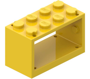 LEGO Gul Slange Reel 2 x 4 x 2 Holder (4209)