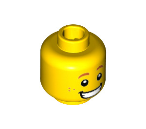 LEGO Yellow Hot Dog Man Minifigure Head (Recessed Solid Stud) (3626 / 32618)
