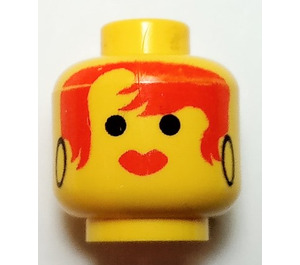 LEGO Yellow Ice Planet Woman Head (Safety Stud) (3626)