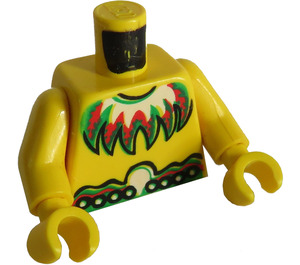 LEGO Yellow Islander Torso with Feather Necklace (973)