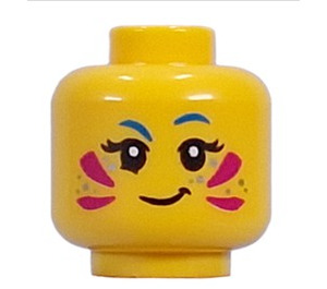 LEGO Żółty Izzie Minifigurka Głowa (wpuszczany solidny wypustek) (3274)