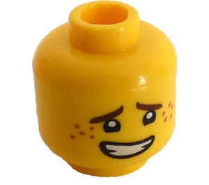 LEGO Geel Jay - Casual Minifiguur Hoofd (Verzonken solide nop) (3626 / 34570)