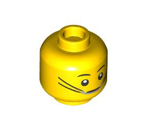 LEGO Yellow Jayden Minifigure Head (Recessed Solid Stud) (3274 / 102973)