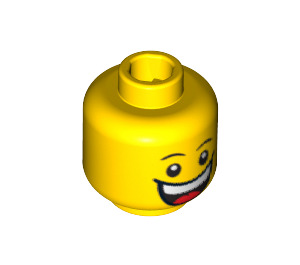 LEGO Yellow Jester Head (Safety Stud) (3626 / 62793)