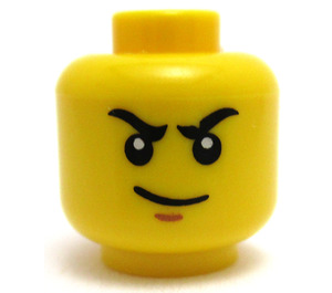 LEGO Yellow Kai/Lloyd Target Exclusive Head (Recessed Solid Stud) (3626)