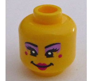 LEGO Gelb Karaoke Mermaid Kopf (Einbau-Vollbolzen) (3626)
