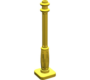 LEGO Yellow Lamp Post 2 x 2 x 7 with 6 Base Grooves (2039)