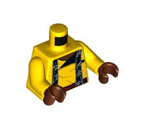 LEGO Žlutá Lando Calrissian s Černá a Dark Modrá Plášť a Límec Minifigurka Trup (973 / 76382)