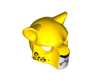 LEGO Yellow Leopard Mask with Spots and Fangs (17336)