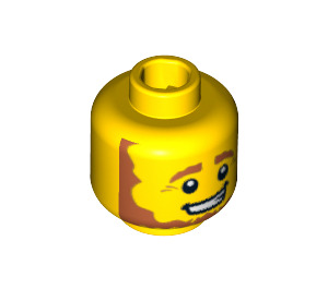 LEGO Yellow Leprechaun Head (Recessed Solid Stud) (3626 / 99281)