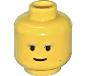 LEGO Yellow Lobot Head (Safety Stud) (3626)