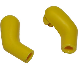 LEGO Jaune Longue Bras Matching Pair (La gauche et Droite)