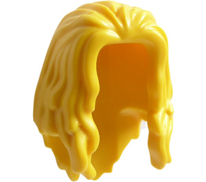 LEGO Gelb Lange Haar Parted im Vorderseite (3090 / 34316)