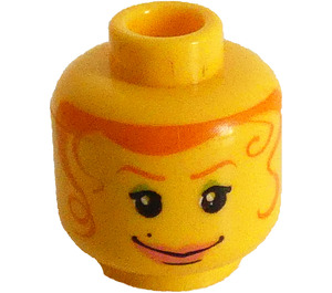 LEGO Geel Mary Jane Minifiguur Hoofd (Veiligheidsnop) (3626)