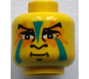 LEGO Yellow Medicine Man Head (Safety Stud) (3626)