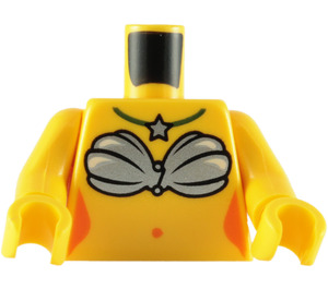 LEGO Yellow Mermaid Torso with Star Necklace (76382 / 88585)