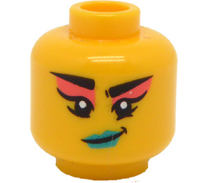 LEGO Yellow Mermaid Violinist Head (Recessed Solid Stud) (3626)