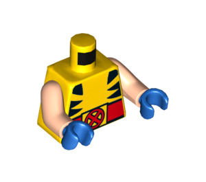 LEGO Gelb Mighty Wolverine Minifig Torso (973 / 76382)