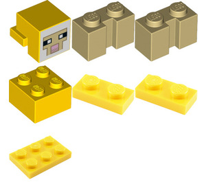 LEGO Gelb Minecraft minifigure sheep