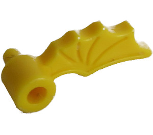 LEGO Gelb Minifig Zubehörteil Helm Feder Drachen Flügel Recht (87686)