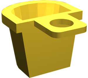 LEGO Yellow Minifig Container D-Basket (4523 / 5678)