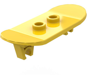 LEGO Yellow Minifig Skateboard with Two Wheel Clips (45917)