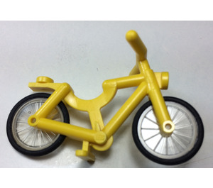 LEGO Amarillo Minifigure Bicycle with Wheels and Tires (73537)