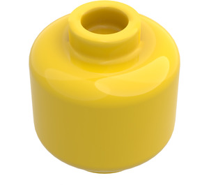 LEGO Geel Minifigure Hoofd (Verzonken Solid Stud) (3274 / 3626)