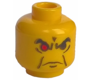 LEGO Gelb Minifigur Kopf mit Deko (Sicherheitsnoppe) (3626)