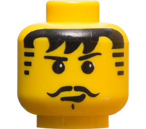 LEGO Yellow Minifigure Head with Decoration (Safety Stud) (3626 / 44743)