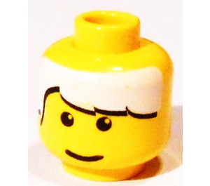 LEGO Yellow Minifigure Head with Decoration (Safety Stud) (3626)