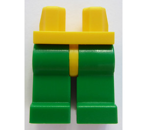 LEGO Gelb Minifigure Hüften mit Green Beine (30464 / 73200)