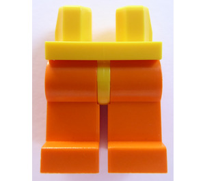 LEGO Geel Minifigure Heupen met Oranje Poten (3815 / 73200)